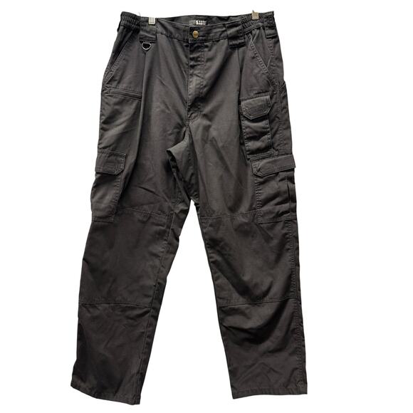 5.11 Tactical Pants Mens 34x30 ACTUAL Black Taclite Pro Ripstop Cargo Utility - Picture 2 of 9